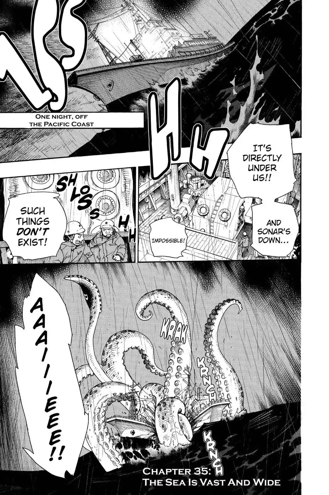 Read Ao no Exorcist Chapter 35 - The Sea Is Vast And Wide Online