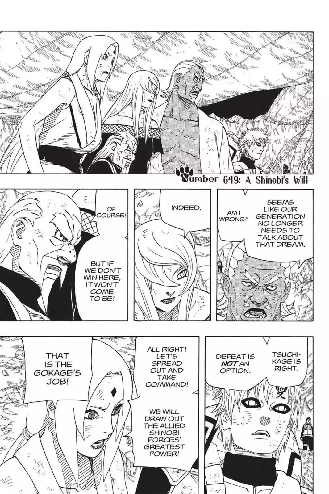 Read Naruto Chapter 649 - A Shinobi's Will Online