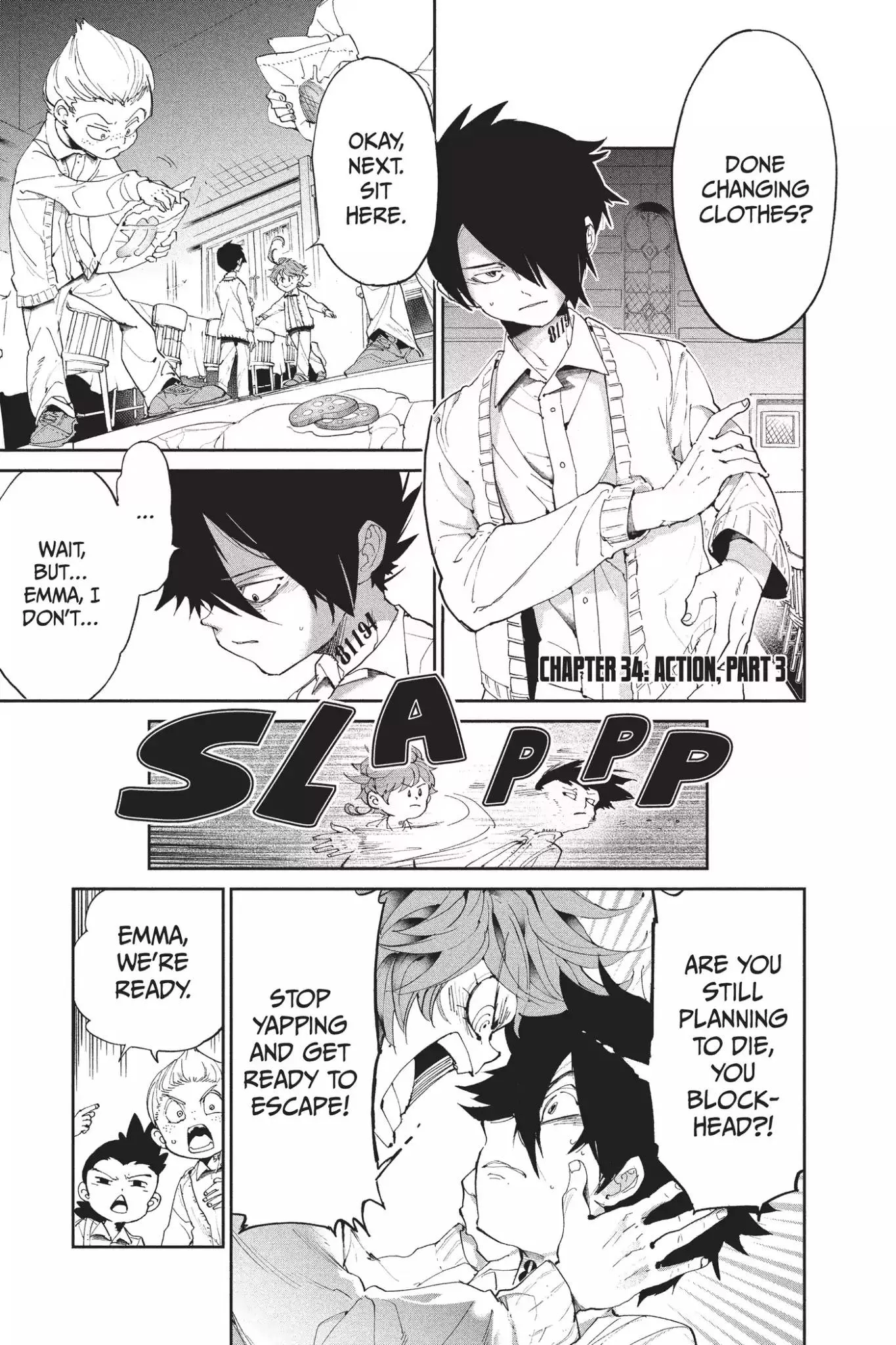 Read Yakusoku no Neverland Chapter 34 - Action, Part 3 Online