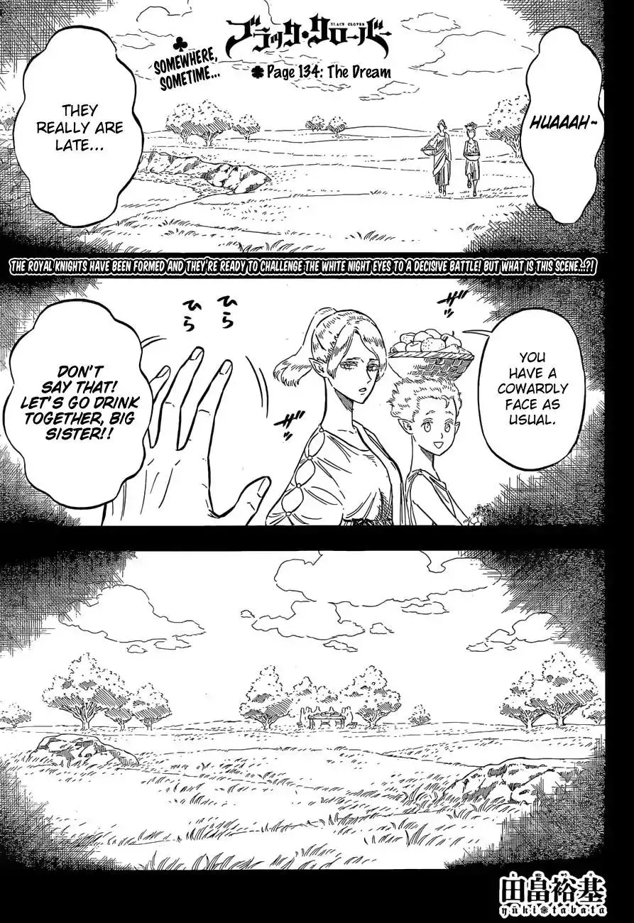 Read Black Clover Chapter 134 - The dream Online