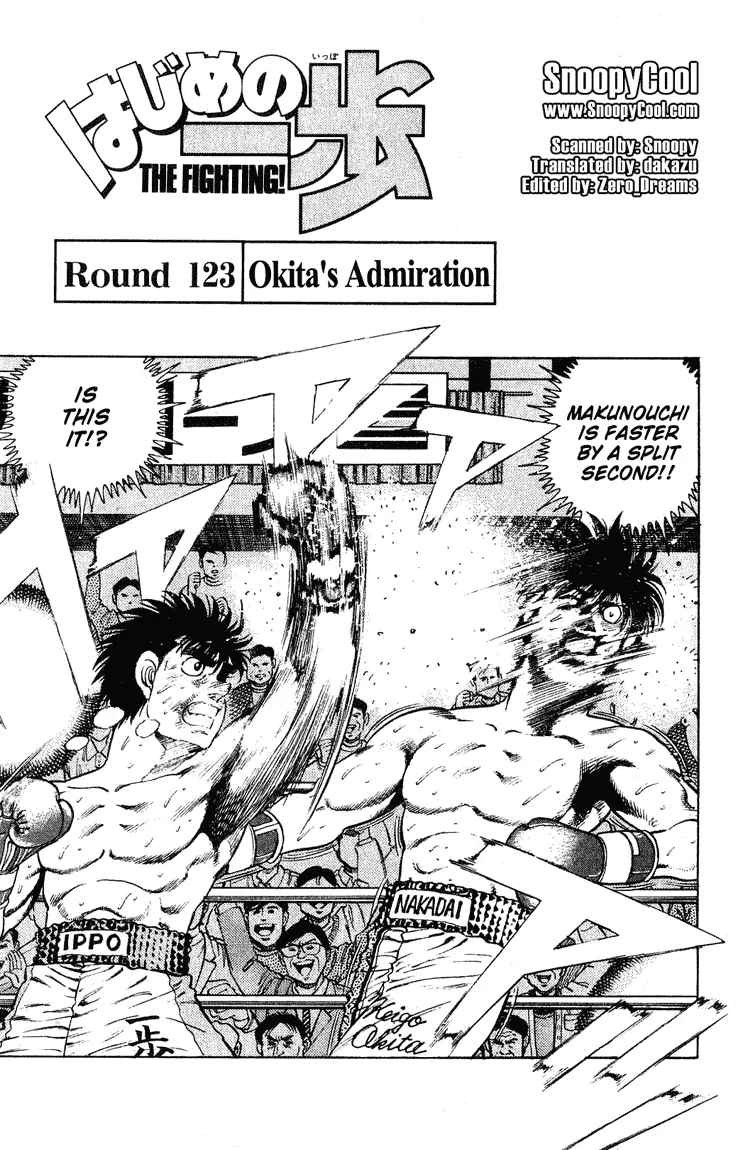 Read Hajime no Ippo Chapter 123 - Okita's Admiration Online