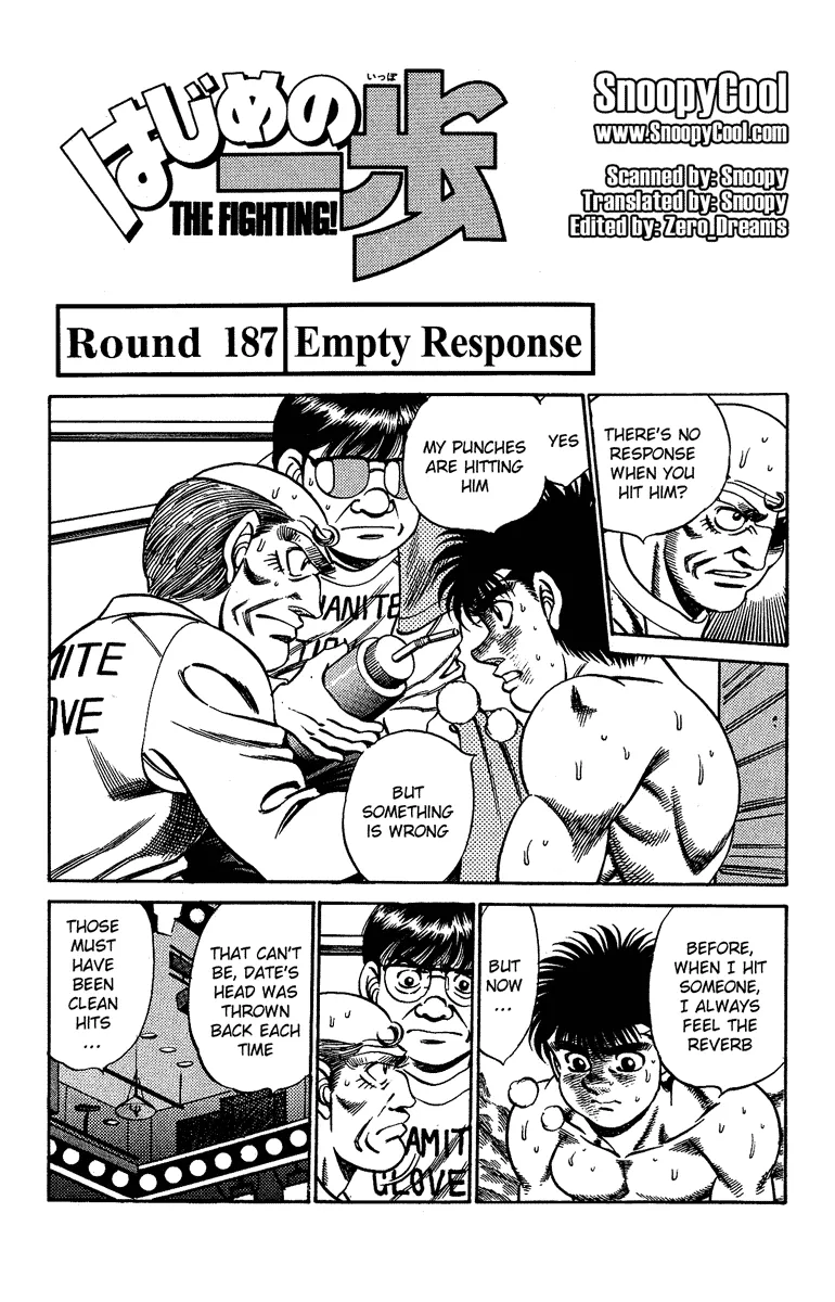 Read Hajime no Ippo Chapter 187 - Empty Response Online