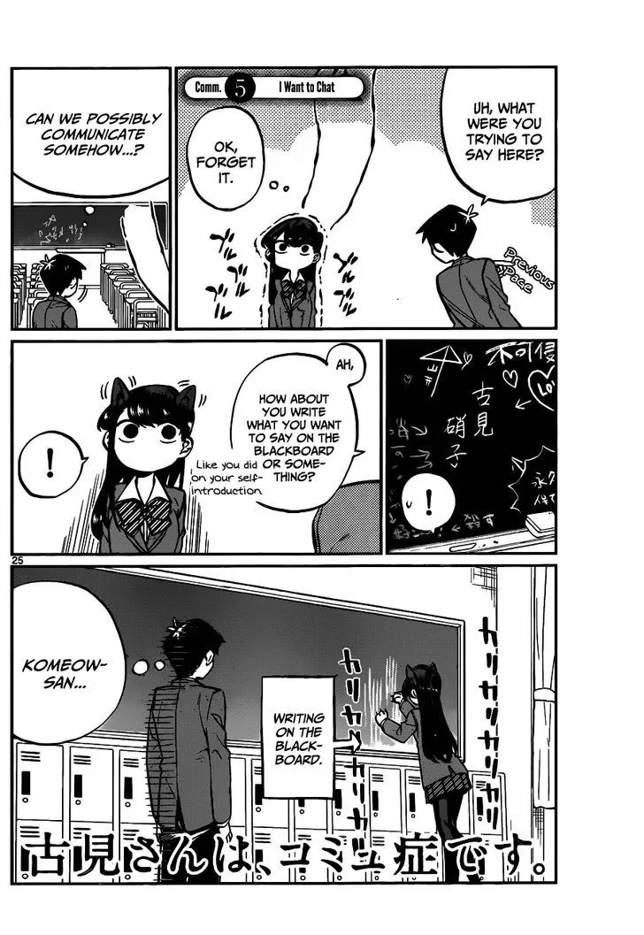 Read Komi-san wa Komyushou Desu Chapter 5 - I Want to Chat Online