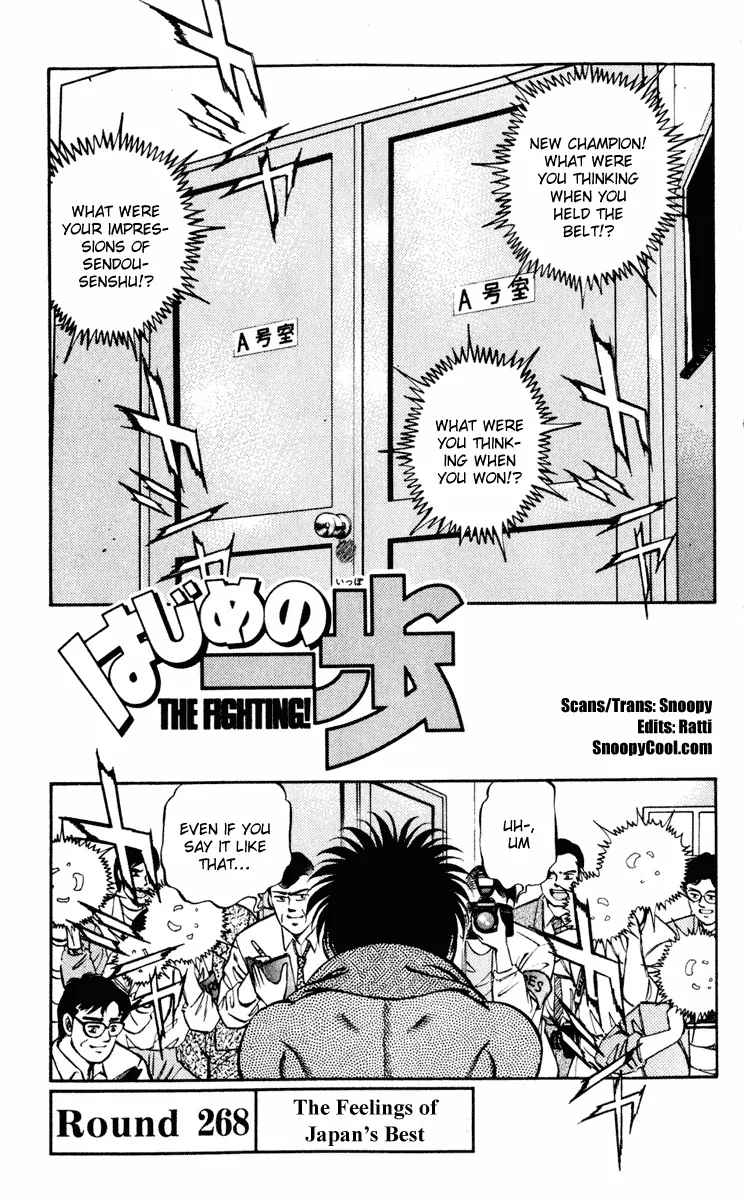 Read Hajime no Ippo Chapter 268 - The Feelings of Japan's Best Online