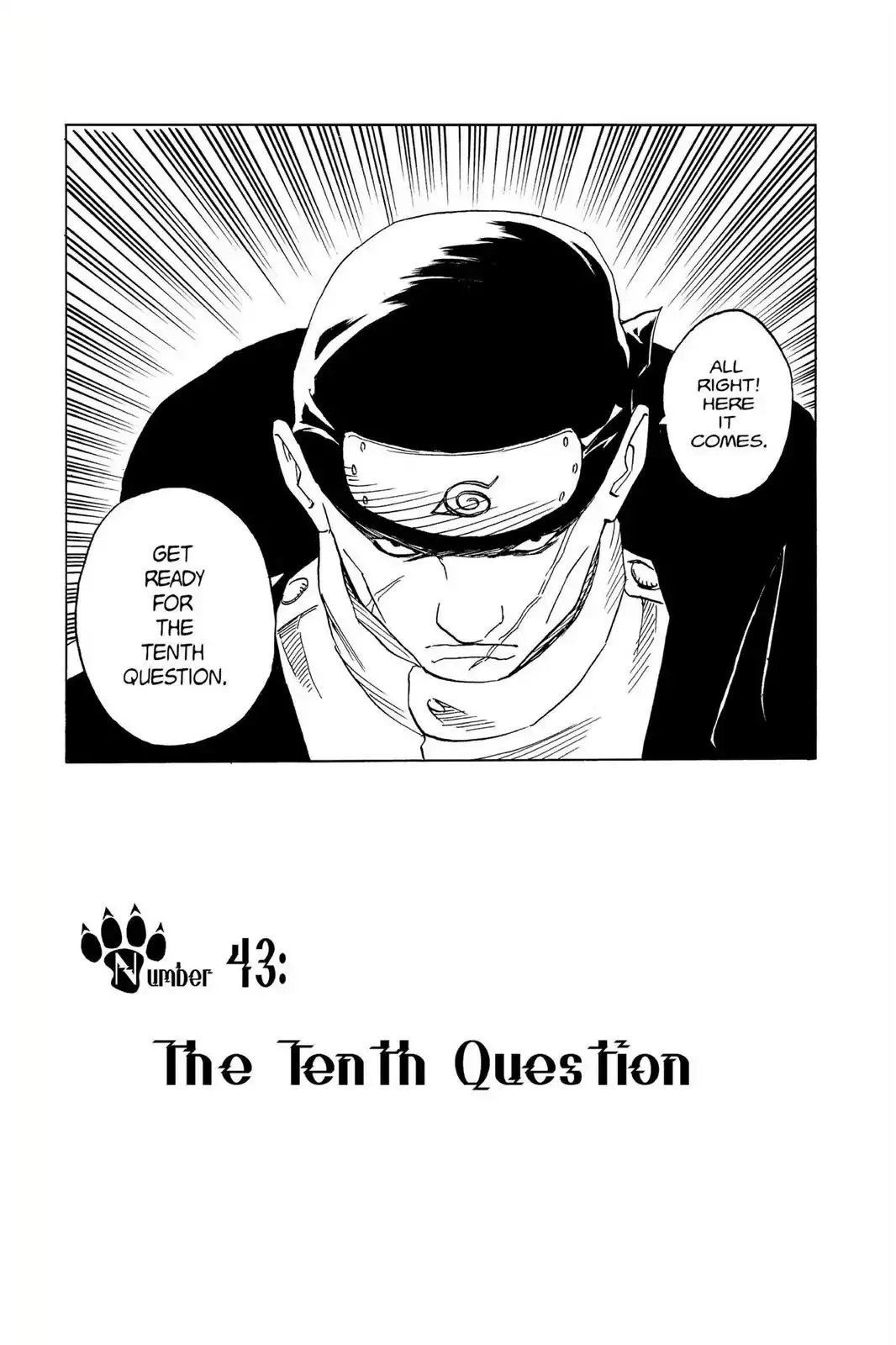 Read Naruto Chapter 43 - The Tenth Question Online