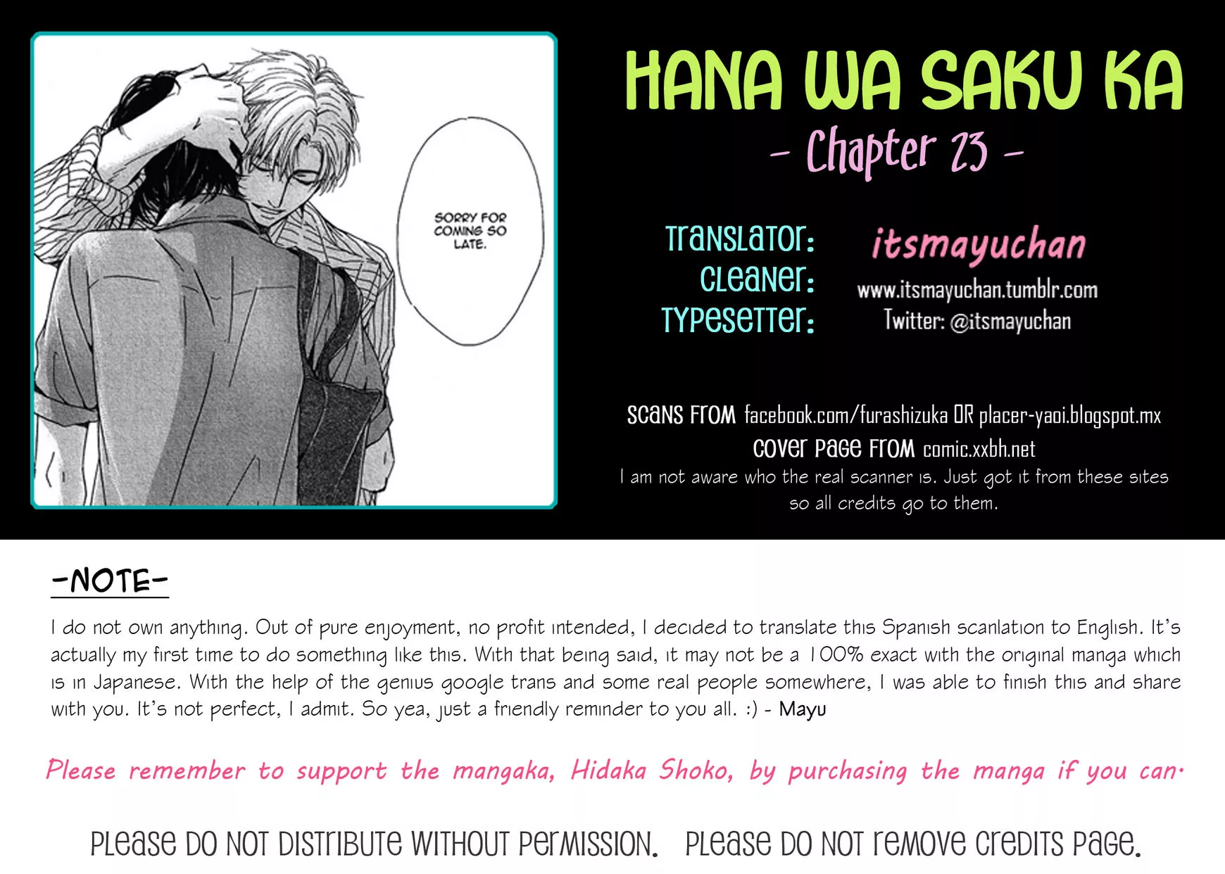 Read Hana wa Saku ka Chapter 23 Online
