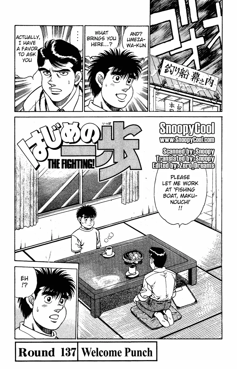 Read Hajime no Ippo Chapter 137 - Welcome Punch Online