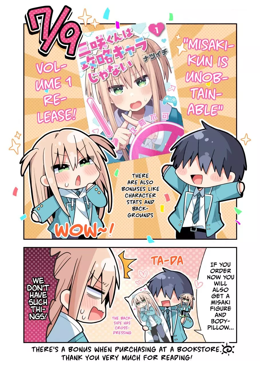 Read Misaki-kun is Unobtainable Chapter 10.5 - Volume 1 Omake Online