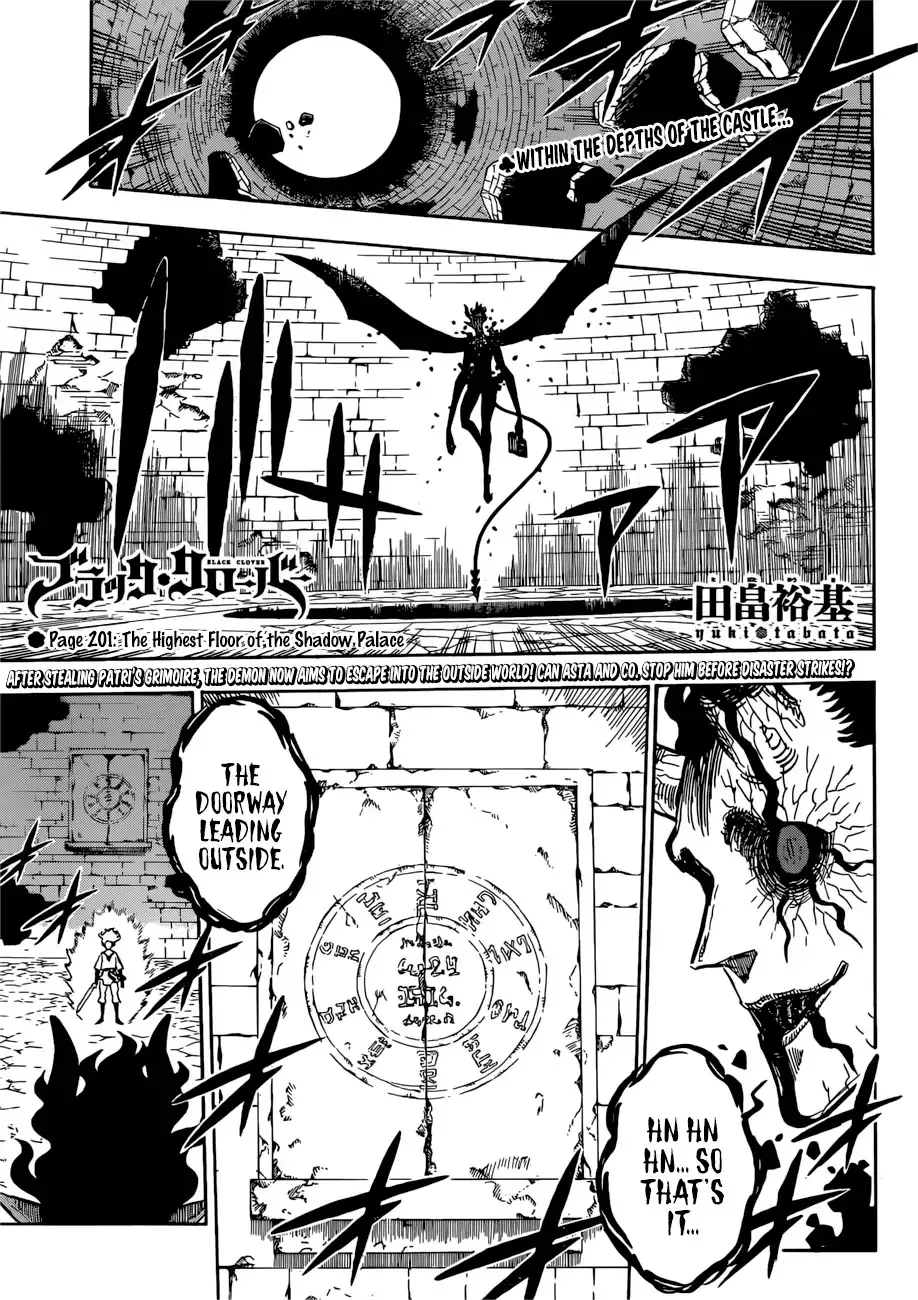 Read Black Clover Chapter 201 - The Highest Floor of the Shadow Palace Online