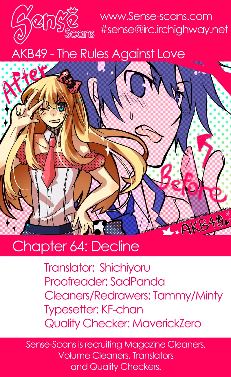 Read AKB49 – Renai Kinshi Jourei Chapter 64 - Decline Online