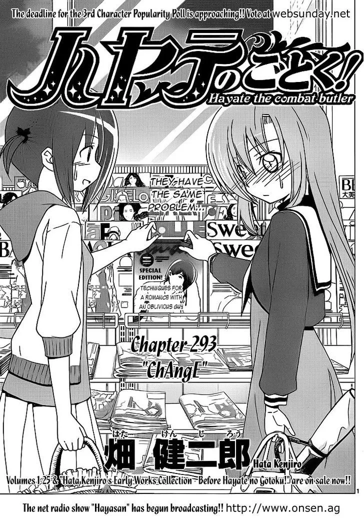 Read Hayate no Gotoku! Chapter 293 - chAngE Online