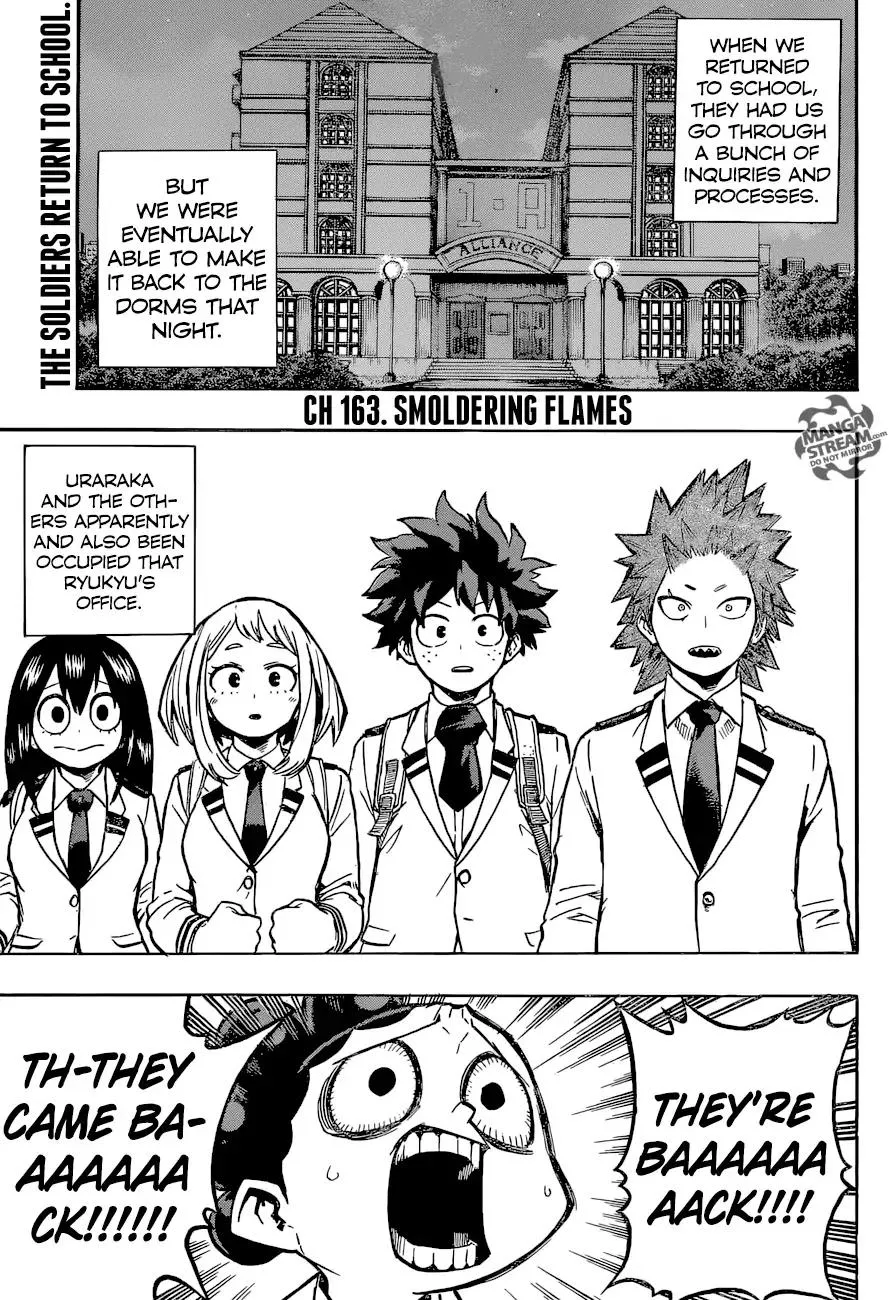 Read Boku no Hero Academia Chapter 163 - Smoldering Flames Online