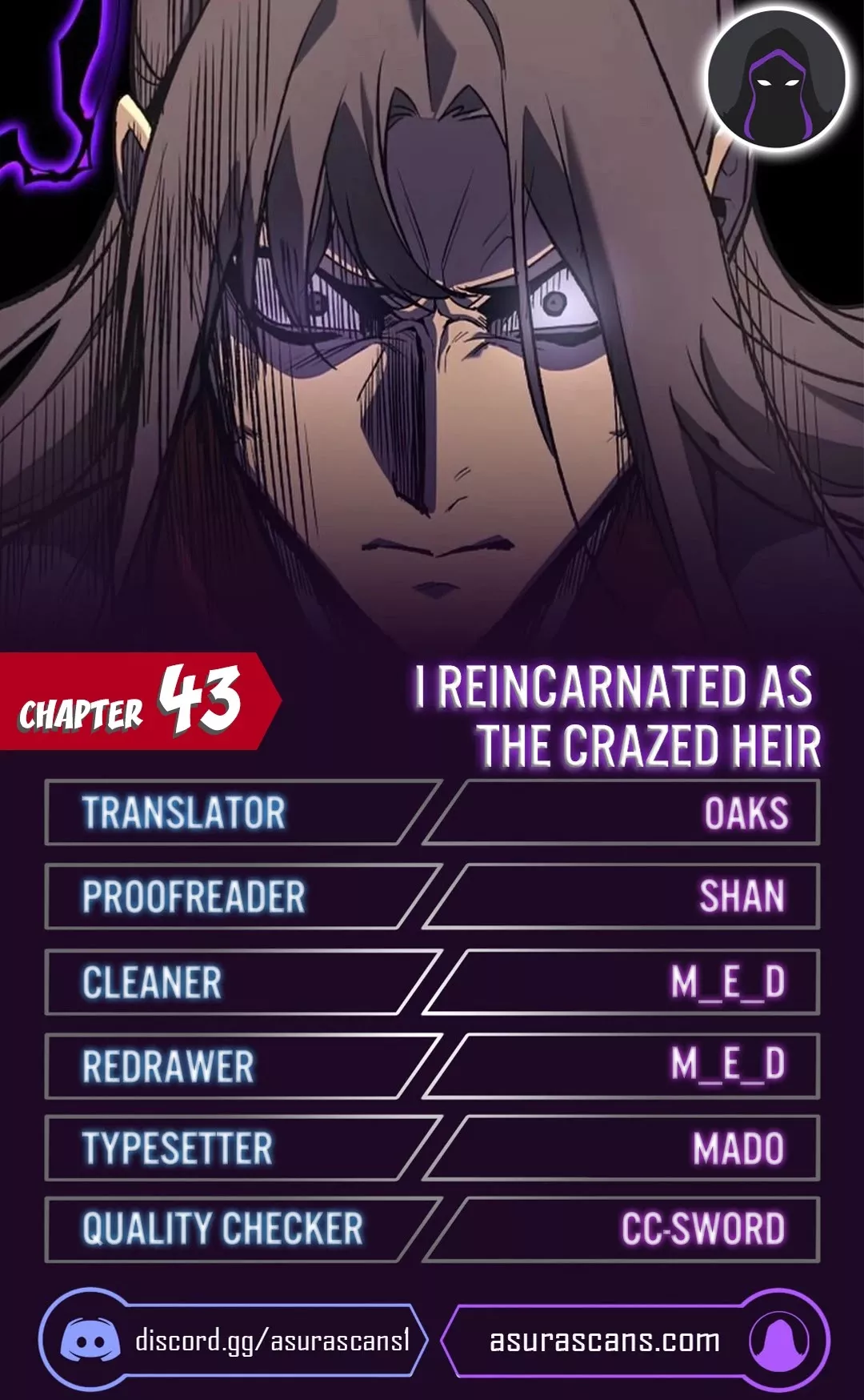 Read I Reincarnated as the Crazed Heir Chapter 43 Online