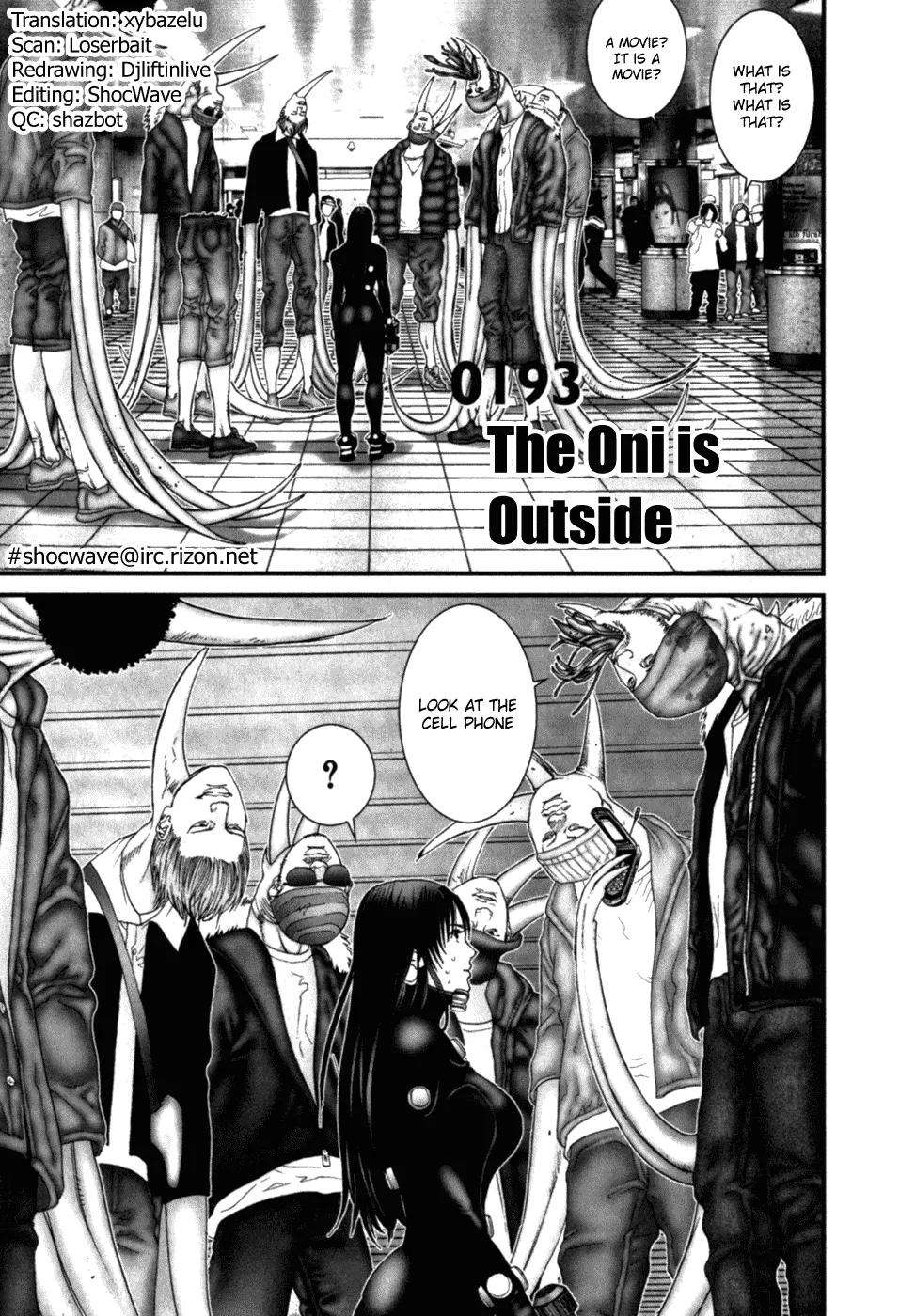 Read Gantz Chapter 193 - The Oni Is Outside Online