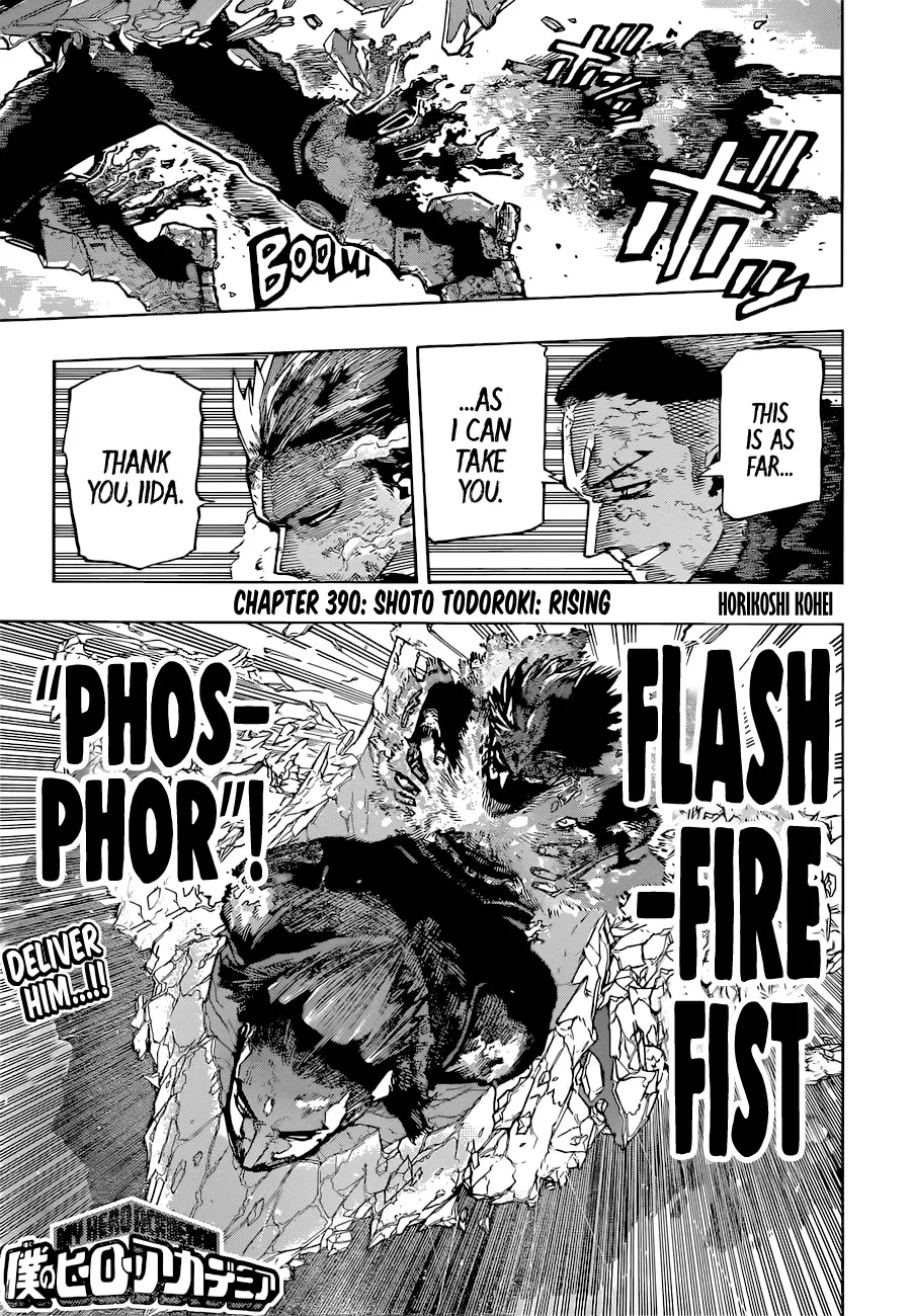 Read Boku no Hero Academia Chapter 390 - Shoto Todoroki : Rising Online