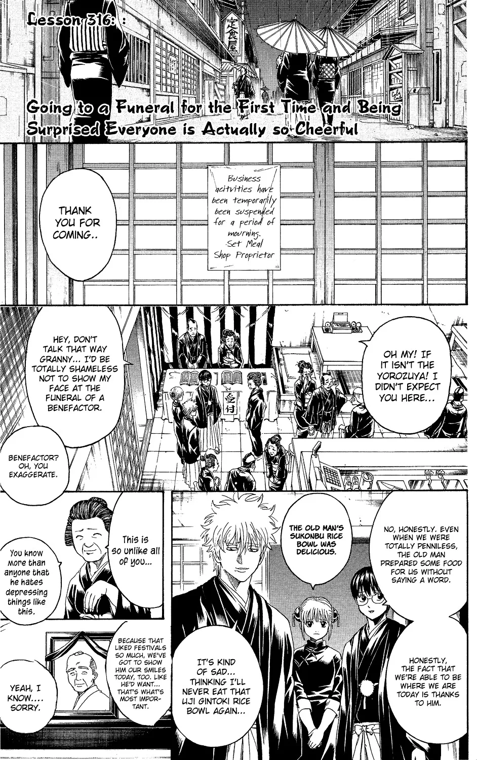 Read Gintama Chapter 316 - Going To A Funeral For The First Time And Being Surprised Everyone I... Online