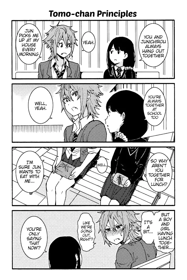 Read Tomo-chan wa Onna no ko! Chapter 14 - Tomo-chan Principles Online