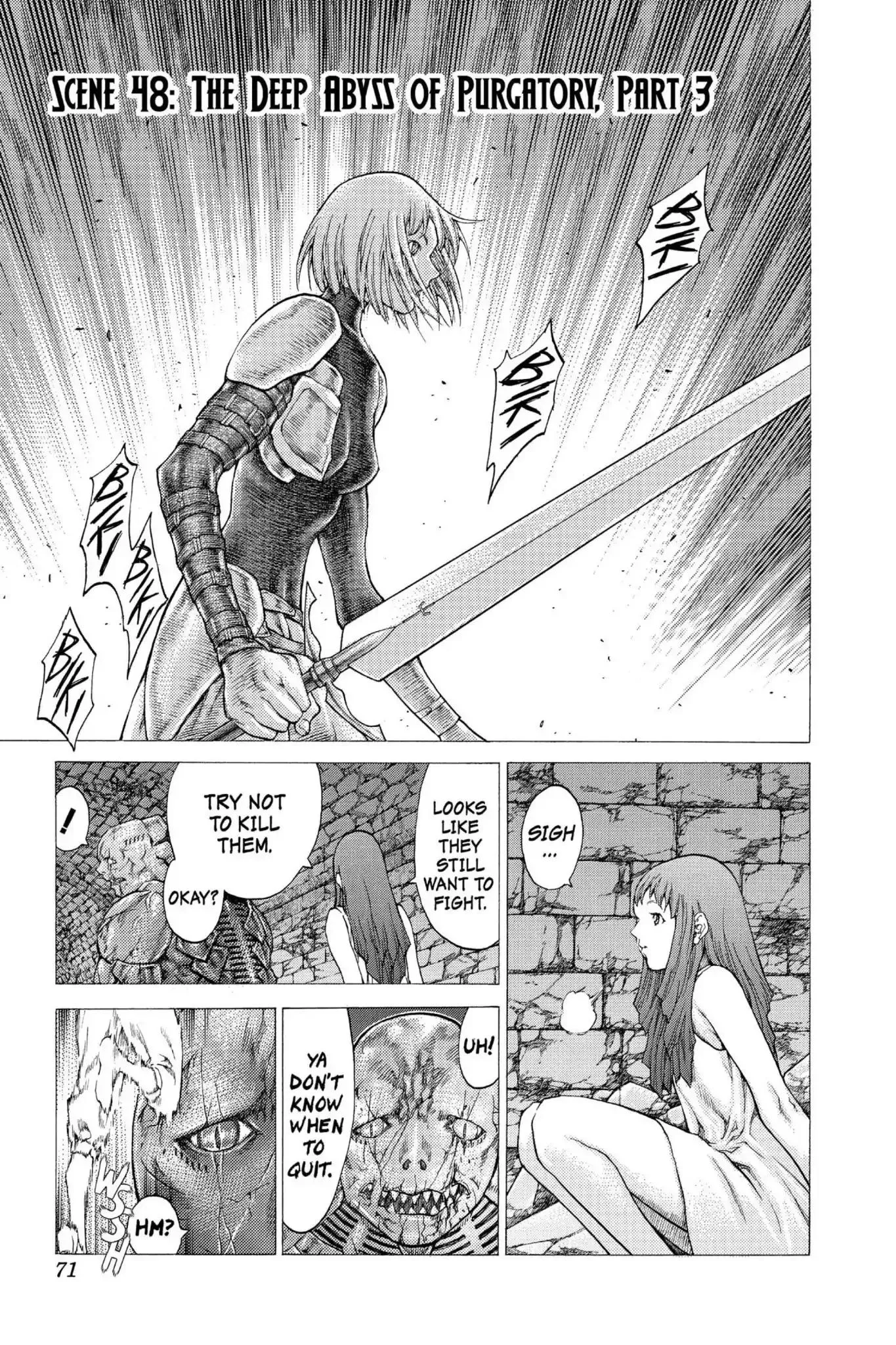 Read Claymore Chapter 48 - Vol.9 Scene 48: The Deep Abyss of Purgatory, Part 3 Online