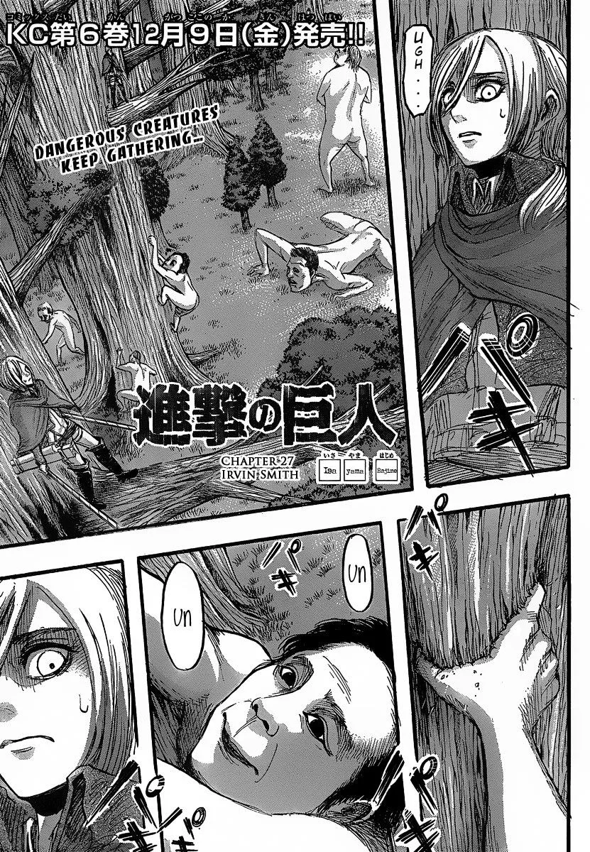 Read Attack on Titan Chapter 27 Online