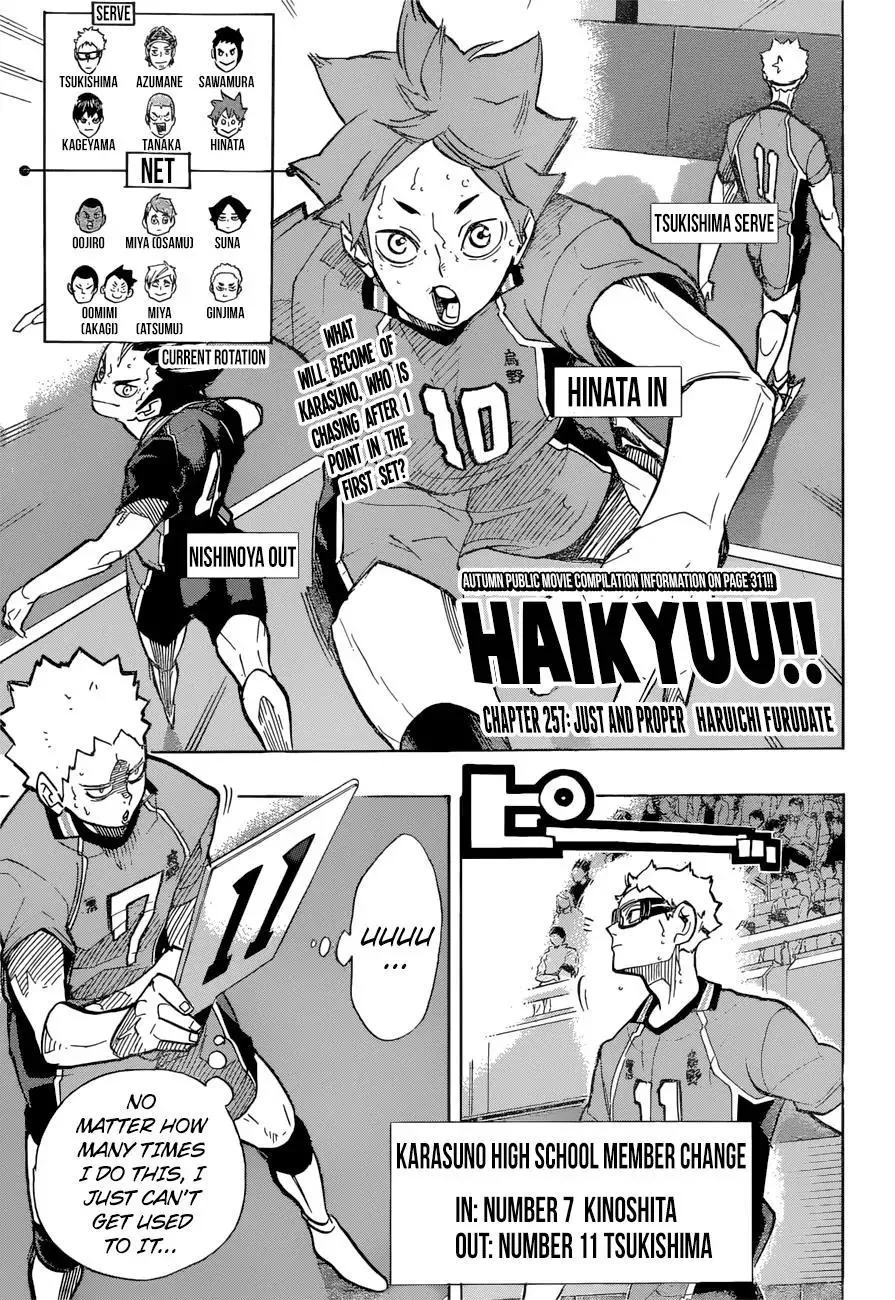 Read Haikyu!! Chapter 257 - Equitable Online