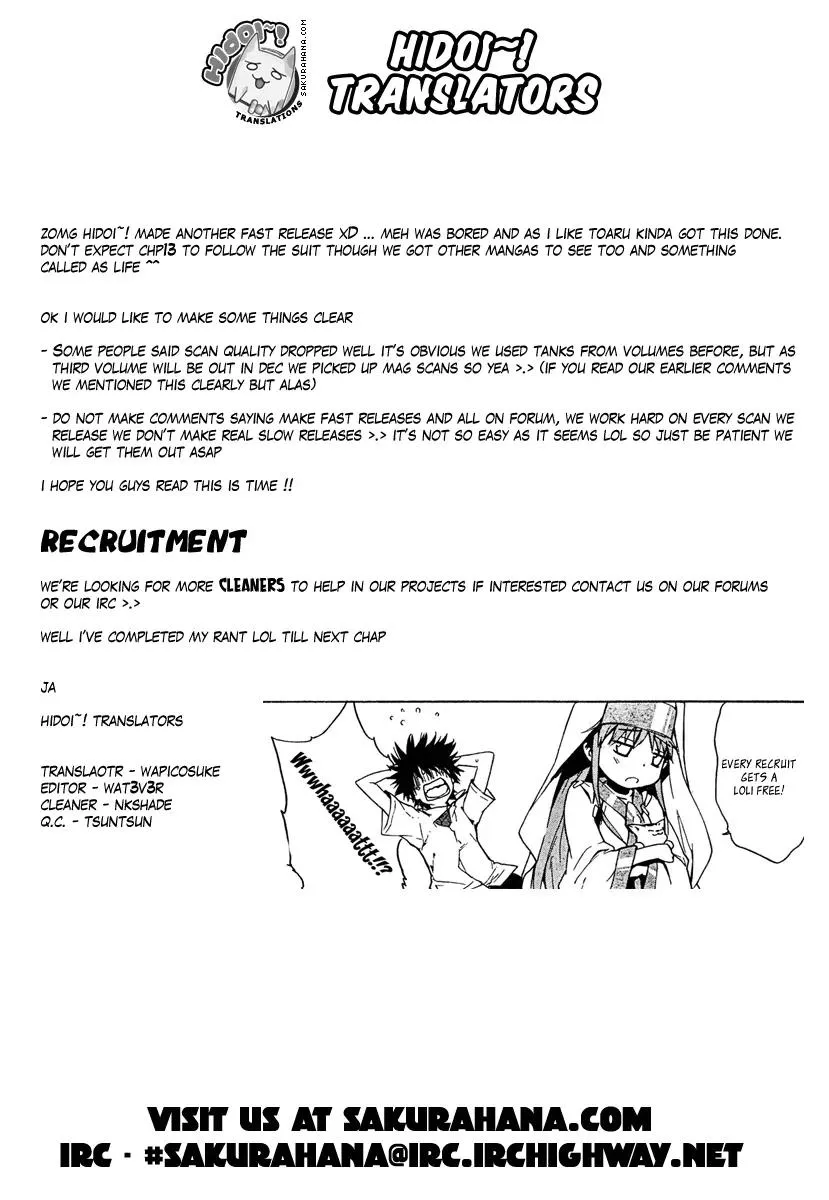 Read To Aru Majutsu no Kinsho Mokuroku Chapter 12 - Imouto Online