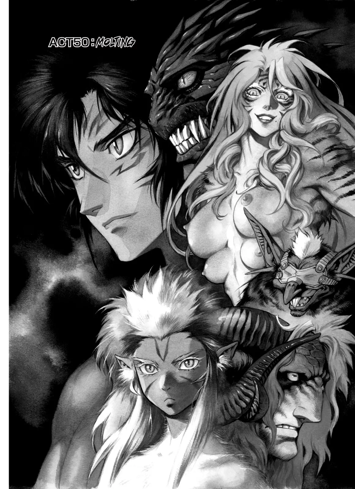Read Kouya ni Kemono Doukokusu Chapter 50 - Molting Online