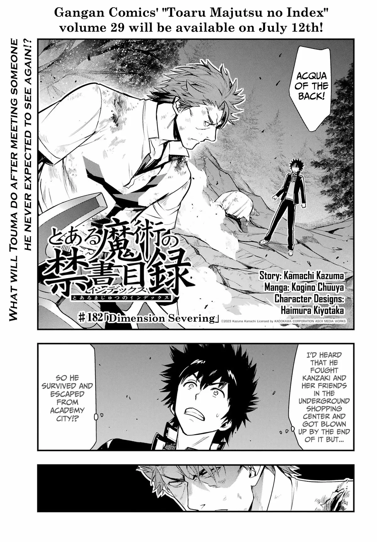 Read To Aru Majutsu no Kinsho Mokuroku Chapter 182 - Dimension Severing Online
