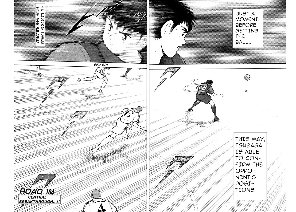 Read Captain Tsubasa Road to 2002 Chapter 104 - Central Breakthrough!! Online