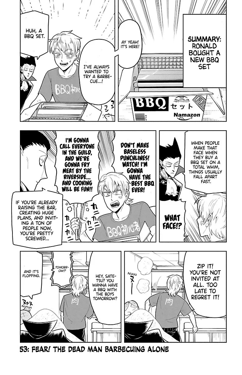 Read Kyuuketsuki Sugu Shinu Chapter 53 - Fear! The Dead Man Barbecuing Alone Online