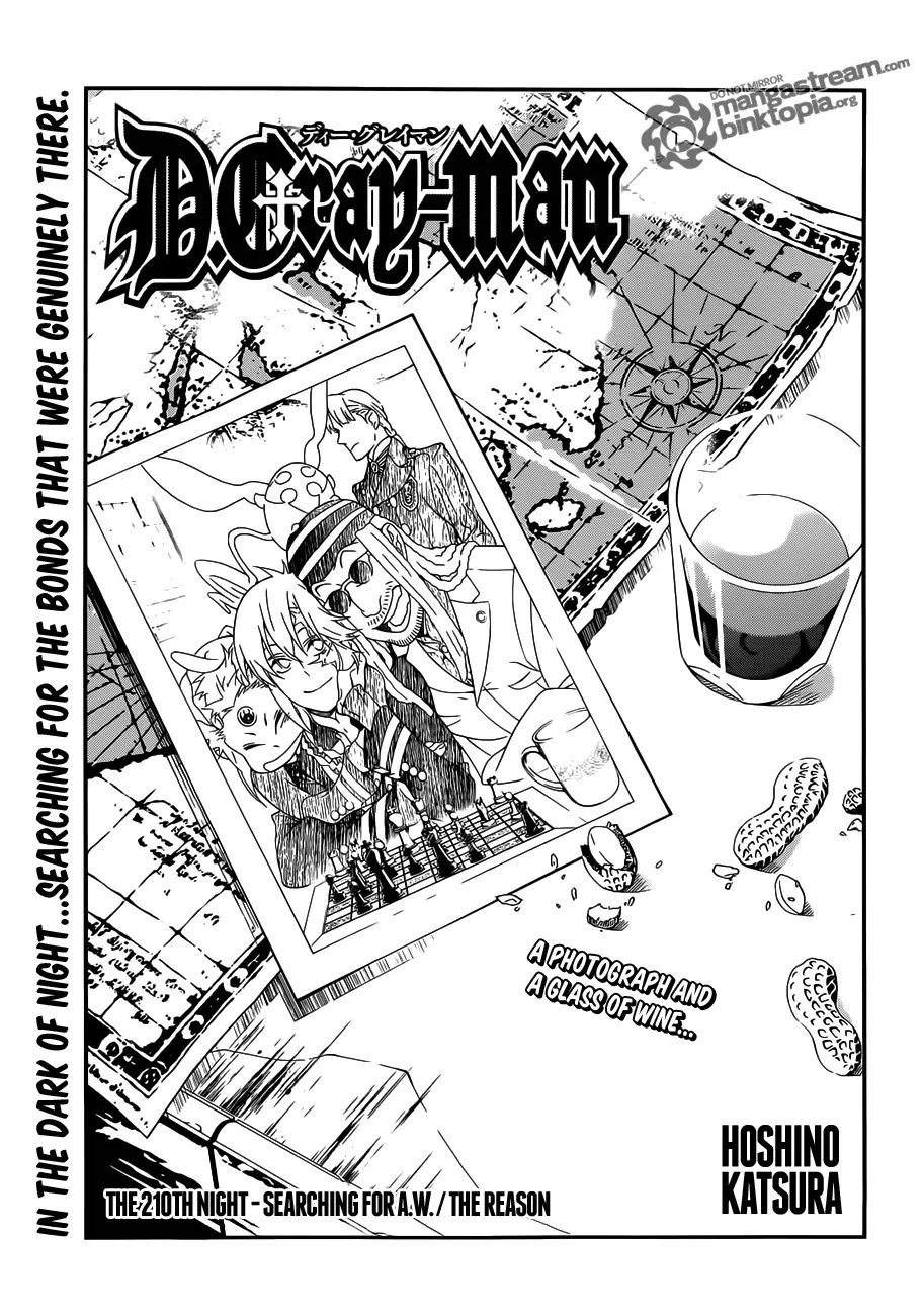 Read D.Gray-man Chapter 210 - Searching for A.W. / The Reason Online