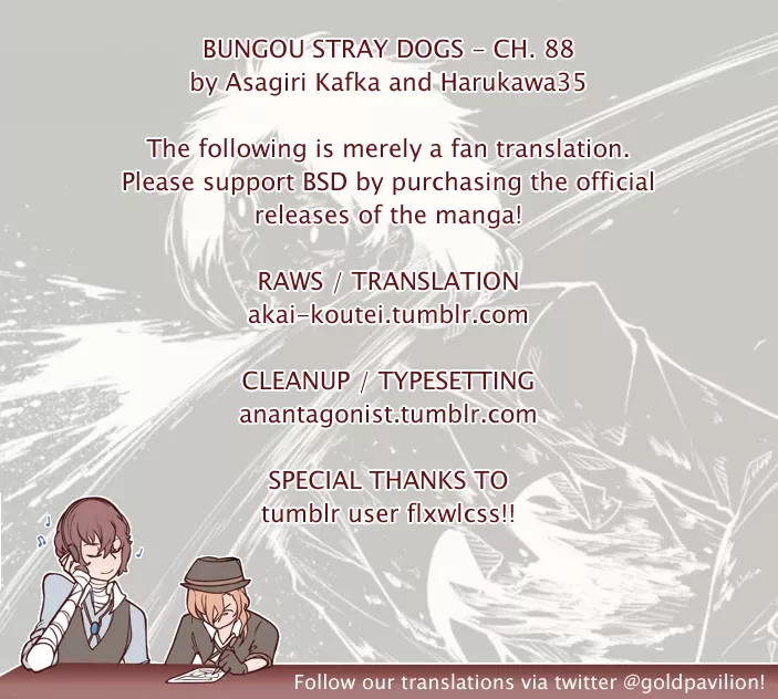 Read Bungou Stray Dogs Chapter 88 - As Though Tumbling Down Online