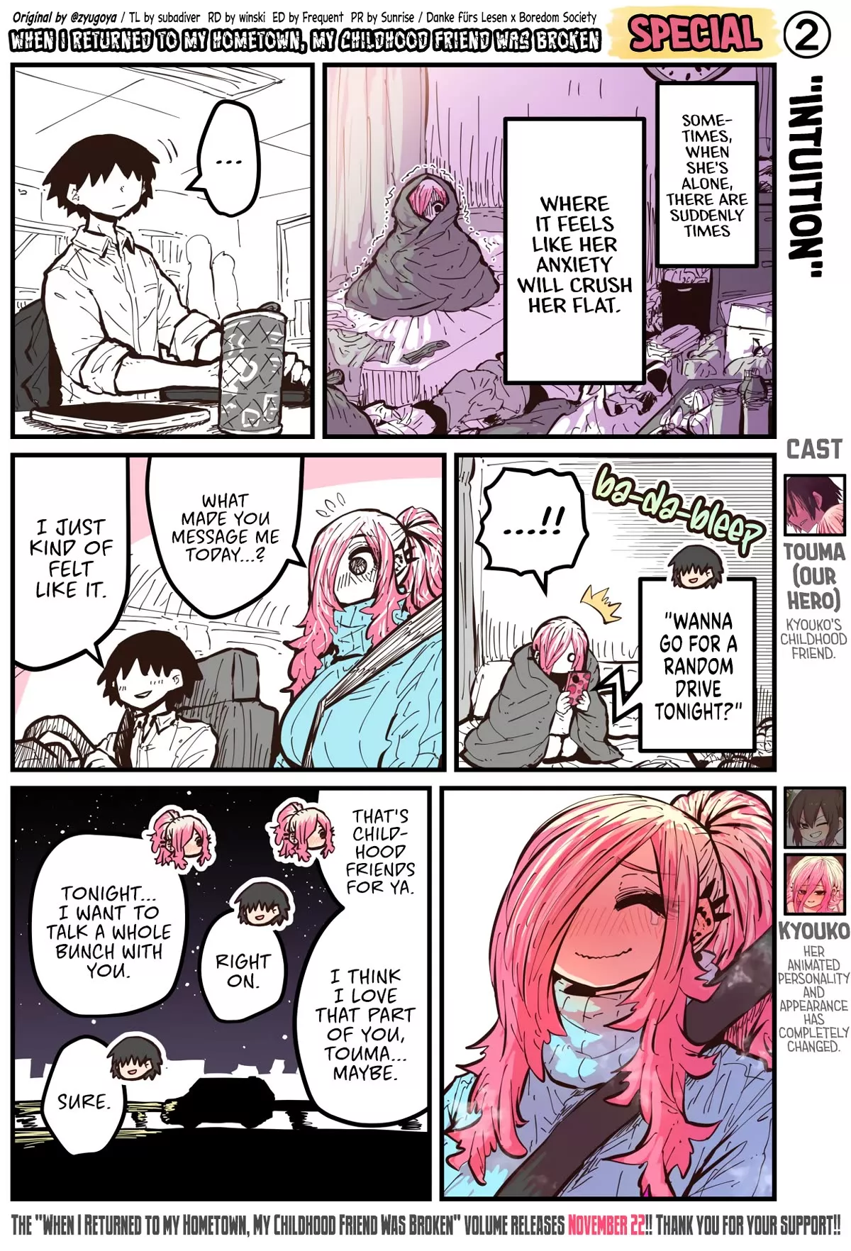 Read When I Returned to My Hometown, My Childhood Friend was Broken Chapter 50.2 - Volume Release Special 2 Online