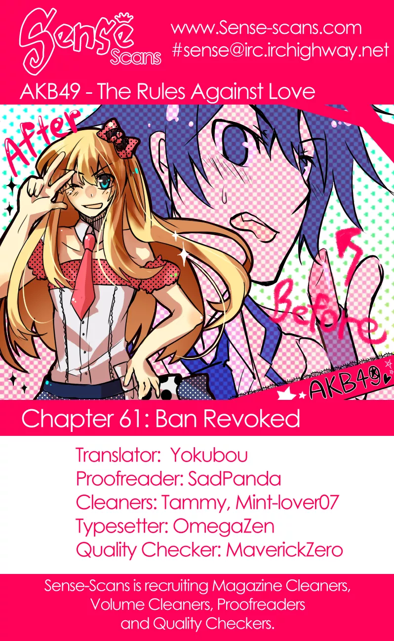 Read AKB49 – Renai Kinshi Jourei Chapter 61 - Ban Revoked Online