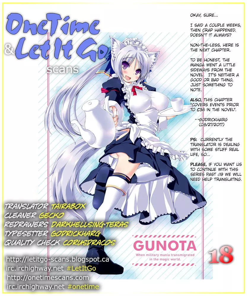 Read Gunota ga Mahou Sekai ni Tensei Shitara, Gendai Heiki de Guntai Harem o Tsukucchaimashita!? Chapter 18 Online