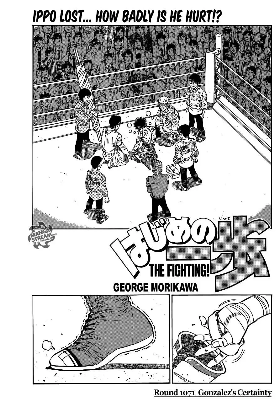 Read Hajime no Ippo Chapter 1071 - Gonzalez's Certainty Online