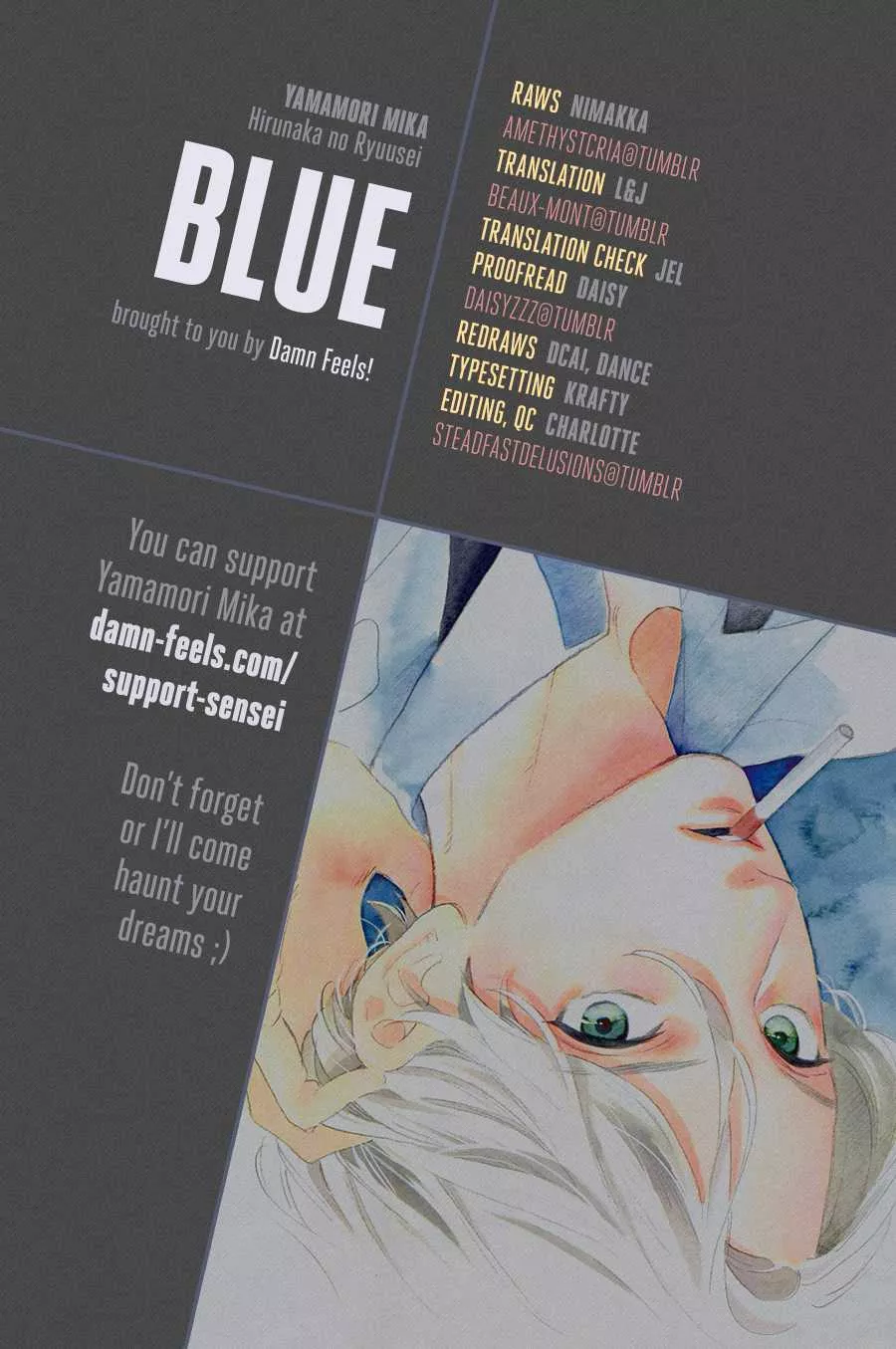 Read Hirunaka no Ryuusei Chapter 78.8 - Shishio: Blue Online