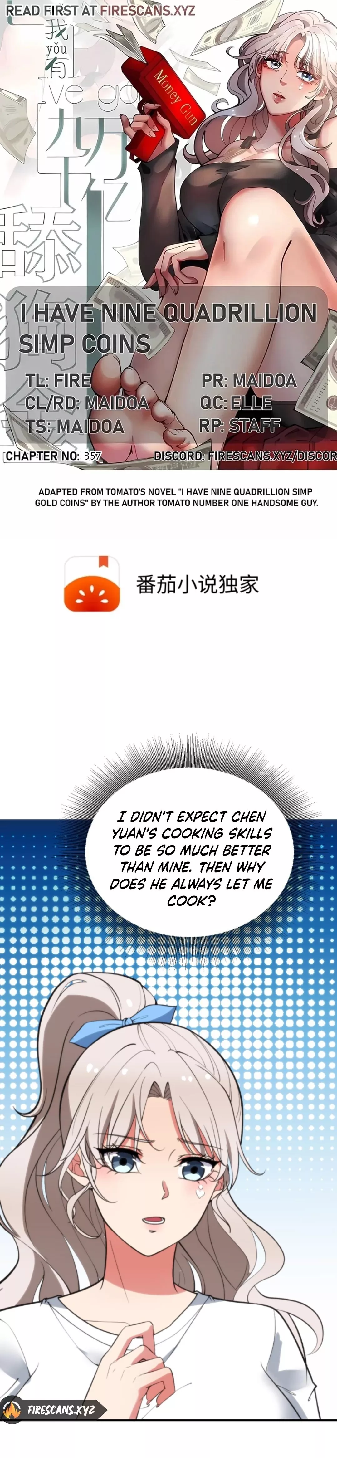 Read I Have Nine Quadrillion Simp Gold Coins Chapter 357 Online