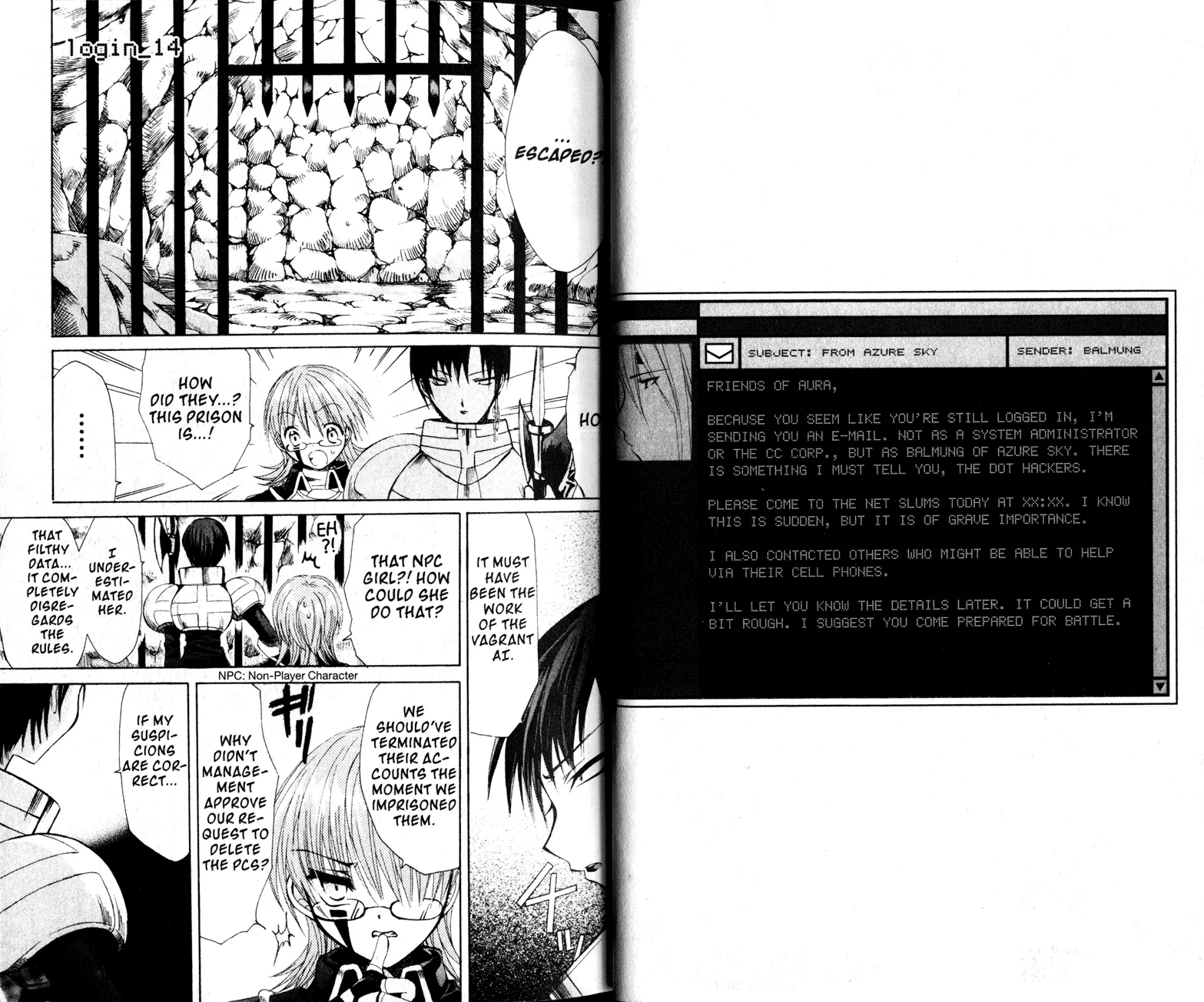 Read .hack//Tasogare no Udewa Densetsu Chapter 14 - Separation and Encounter Online