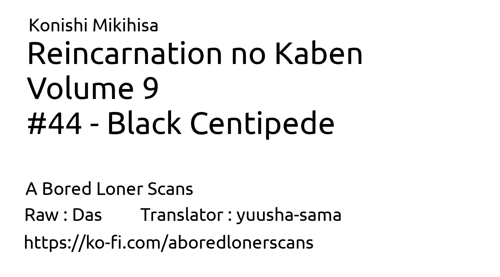 Read Reincarnation no Kaben Chapter 44 - Black Centipede Online