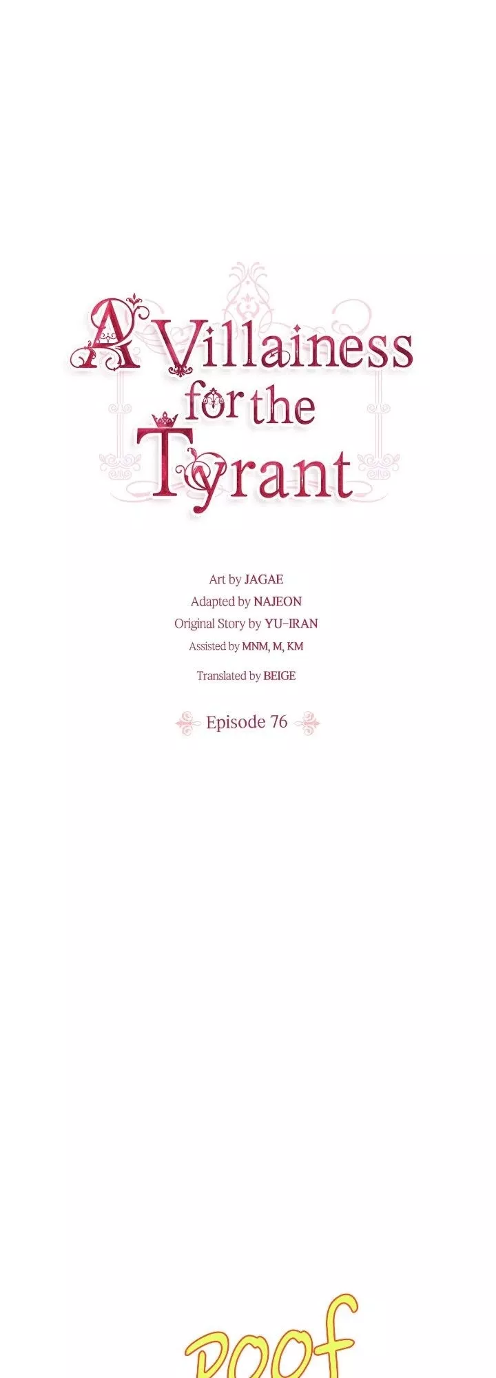 Read A Villainess for the Tyrant Chapter 76 Online