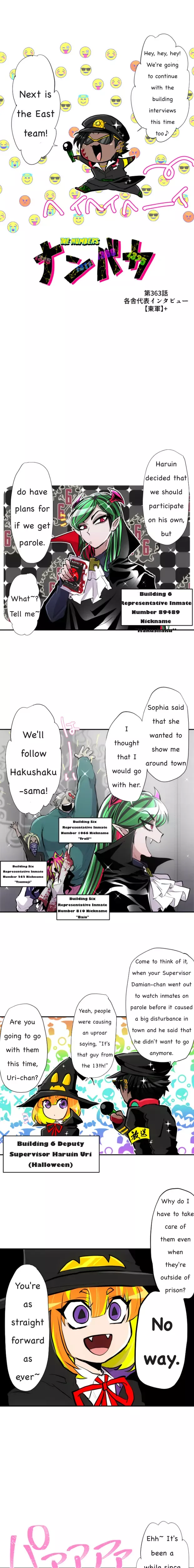 Read Nanbaka Chapter 363 - Building Interviews (East Team)+ Online