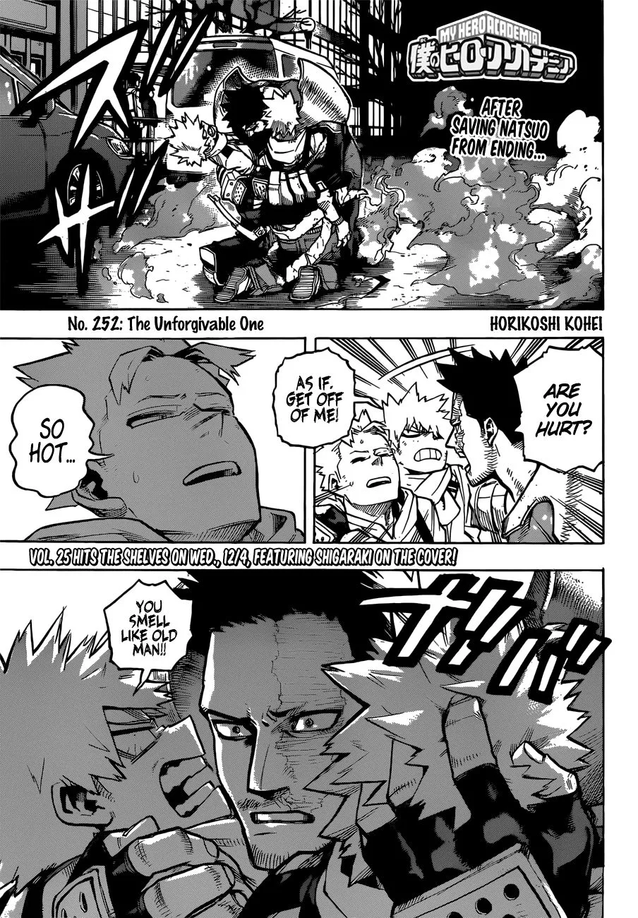 Read Boku no Hero Academia Chapter 252 - The Unforgivable One Online