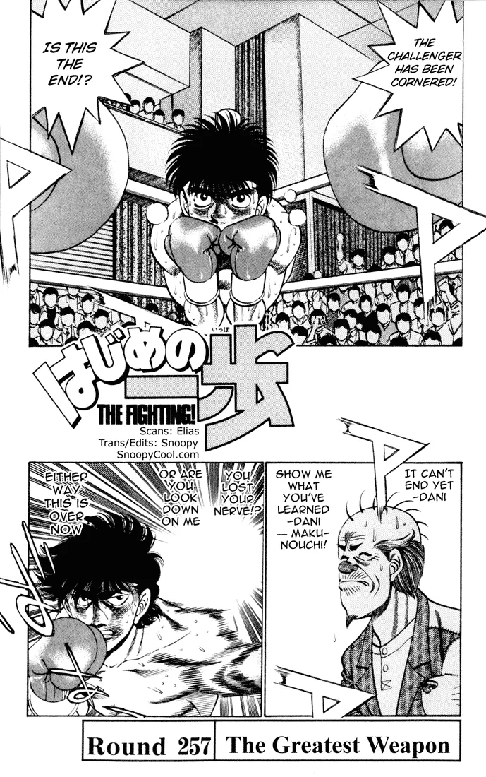 Read Hajime no Ippo Chapter 257 - The Greatest Weapon Online