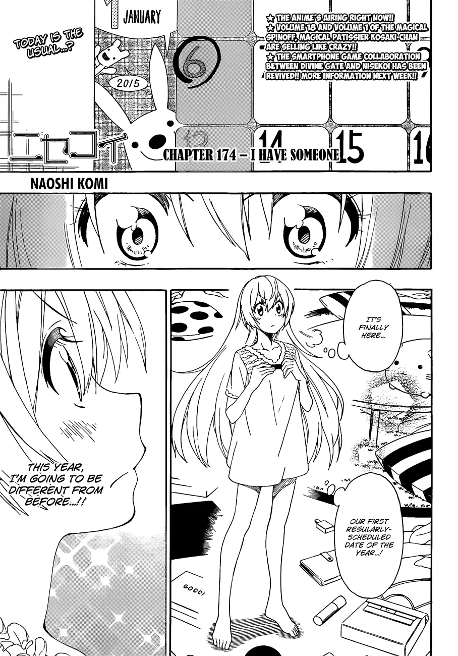 Read Nisekoi Chapter 174 - I Have Someone Online