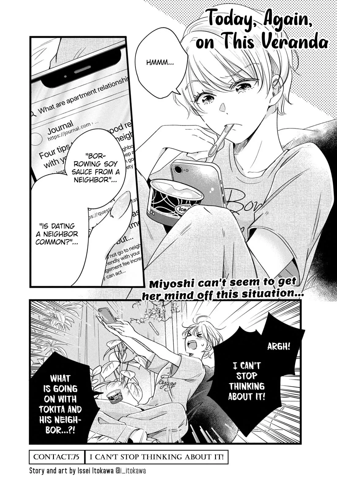 Read On the Balcony Again Today Chapter 75 Online