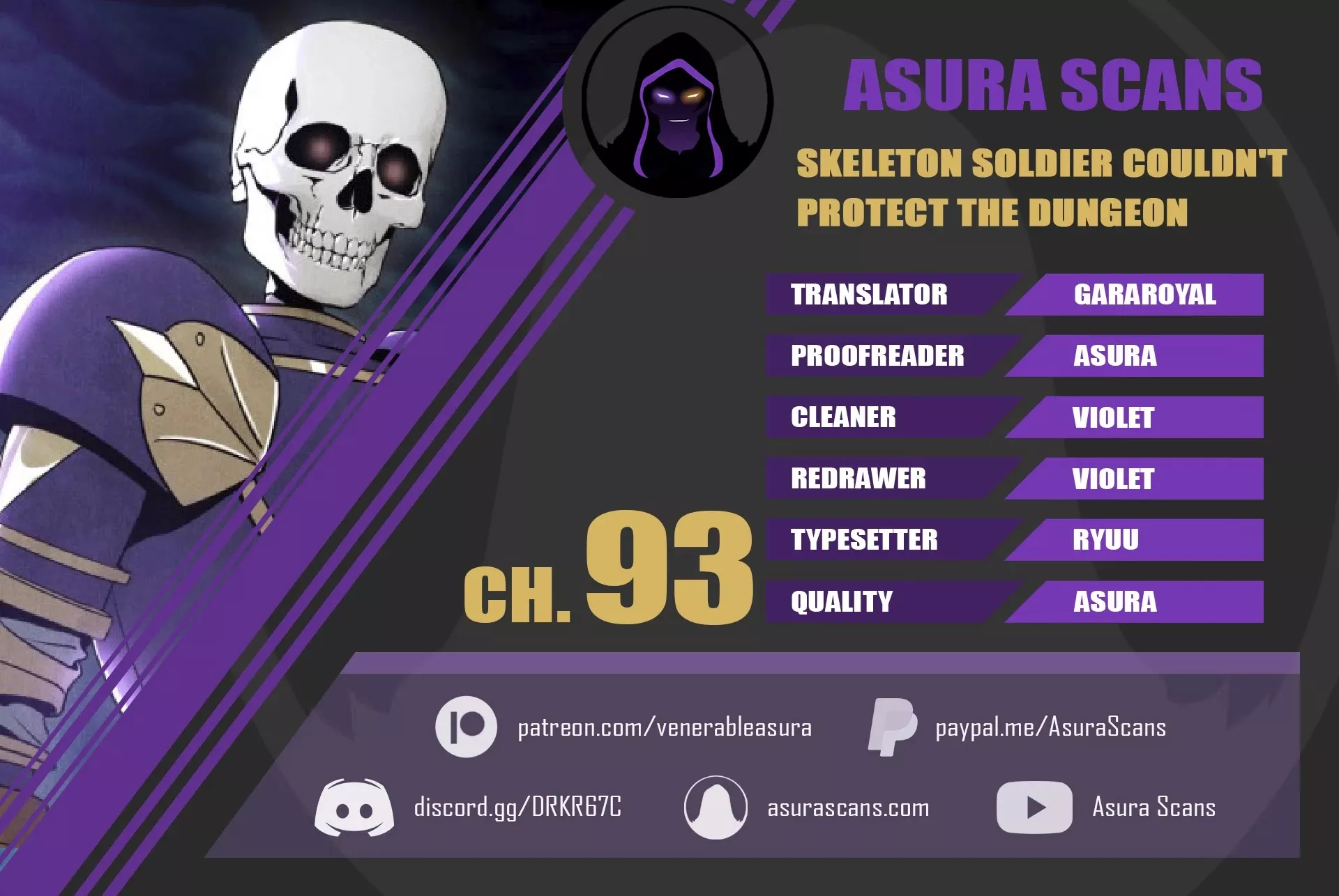 Read Skeleton Soldier Couldn’t Protect the Dungeon Chapter 93 Online