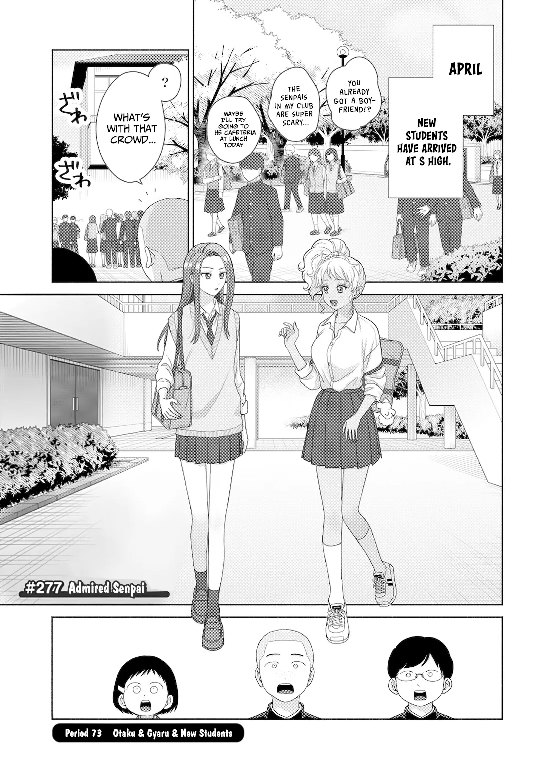 Read Gals Can’t Be Kind to Otaku!? Chapter 73 - Otaku & Gyaru & New Students Online
