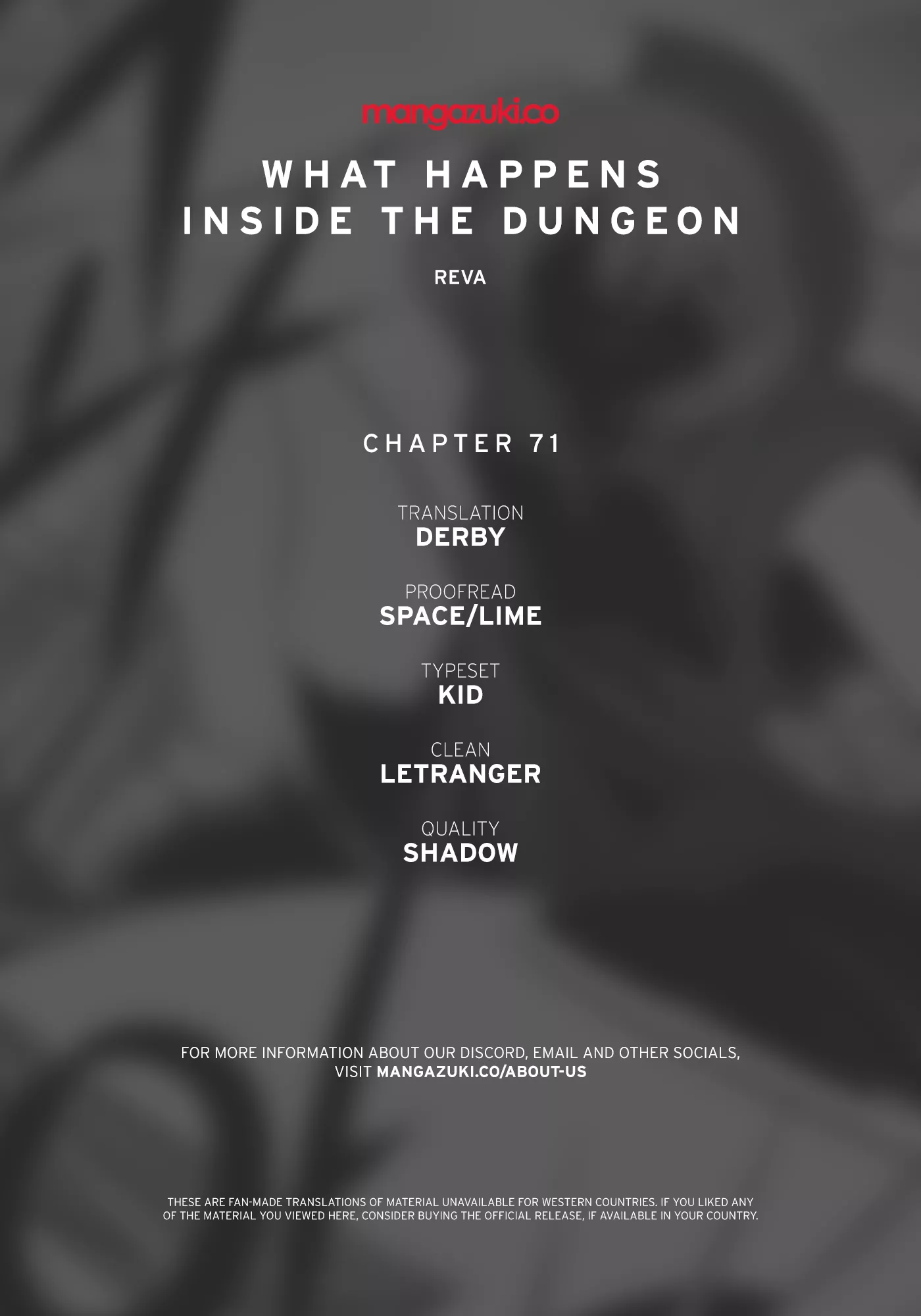 Read What Happens Inside the Dungeon Chapter 71 Online