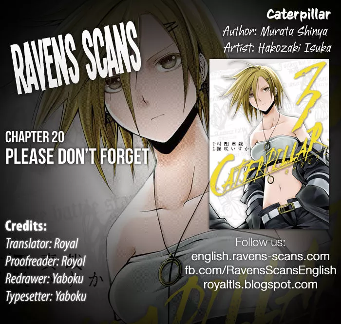 Read Caterpillar Chapter 20 - Please Don't Forget Online