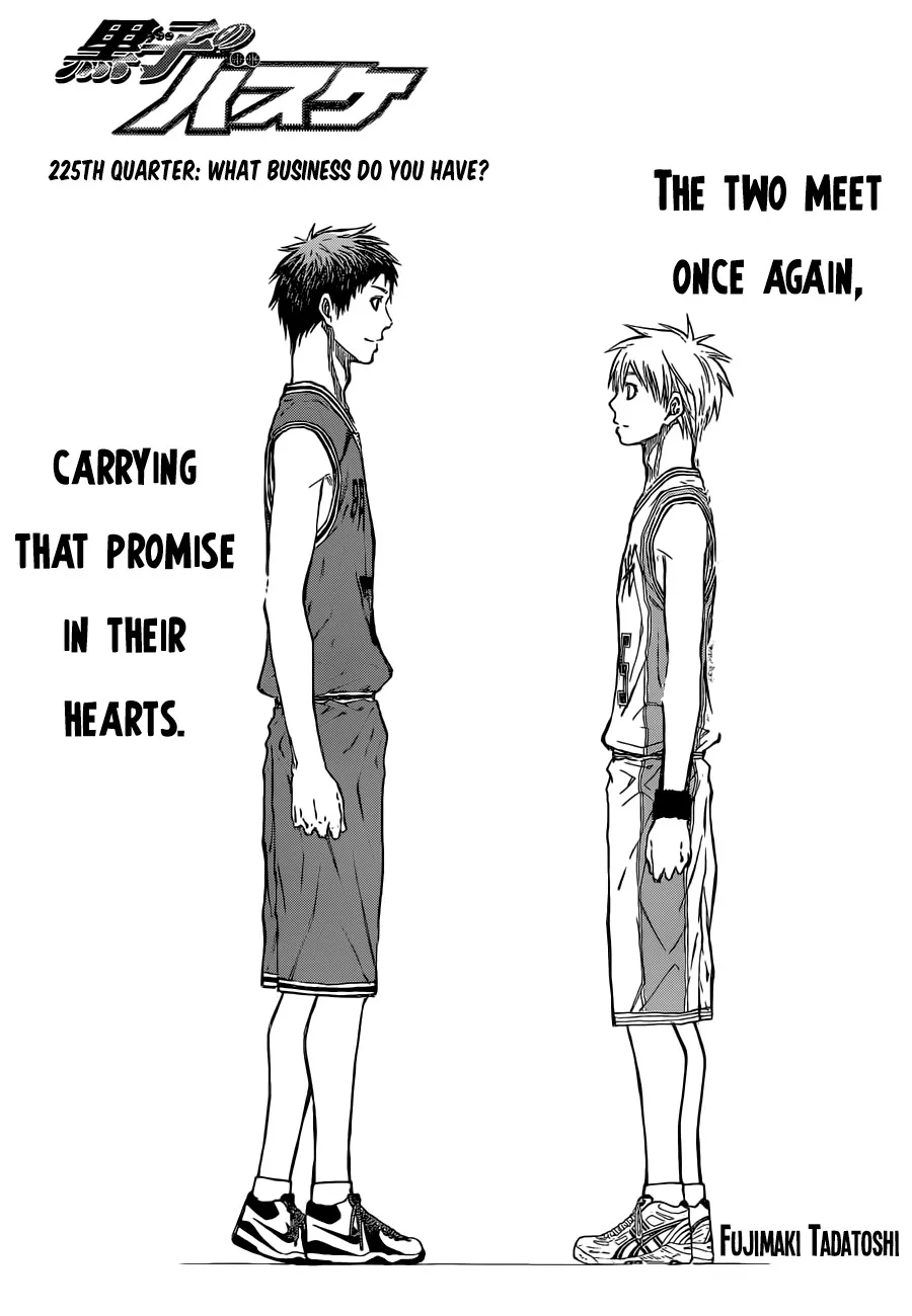 Read Kuroko no Basket Chapter 225 - What Business Do You Have? Online